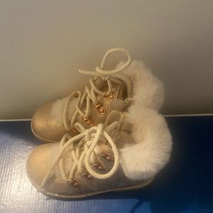 Rose Gold Toddler Girl Boots